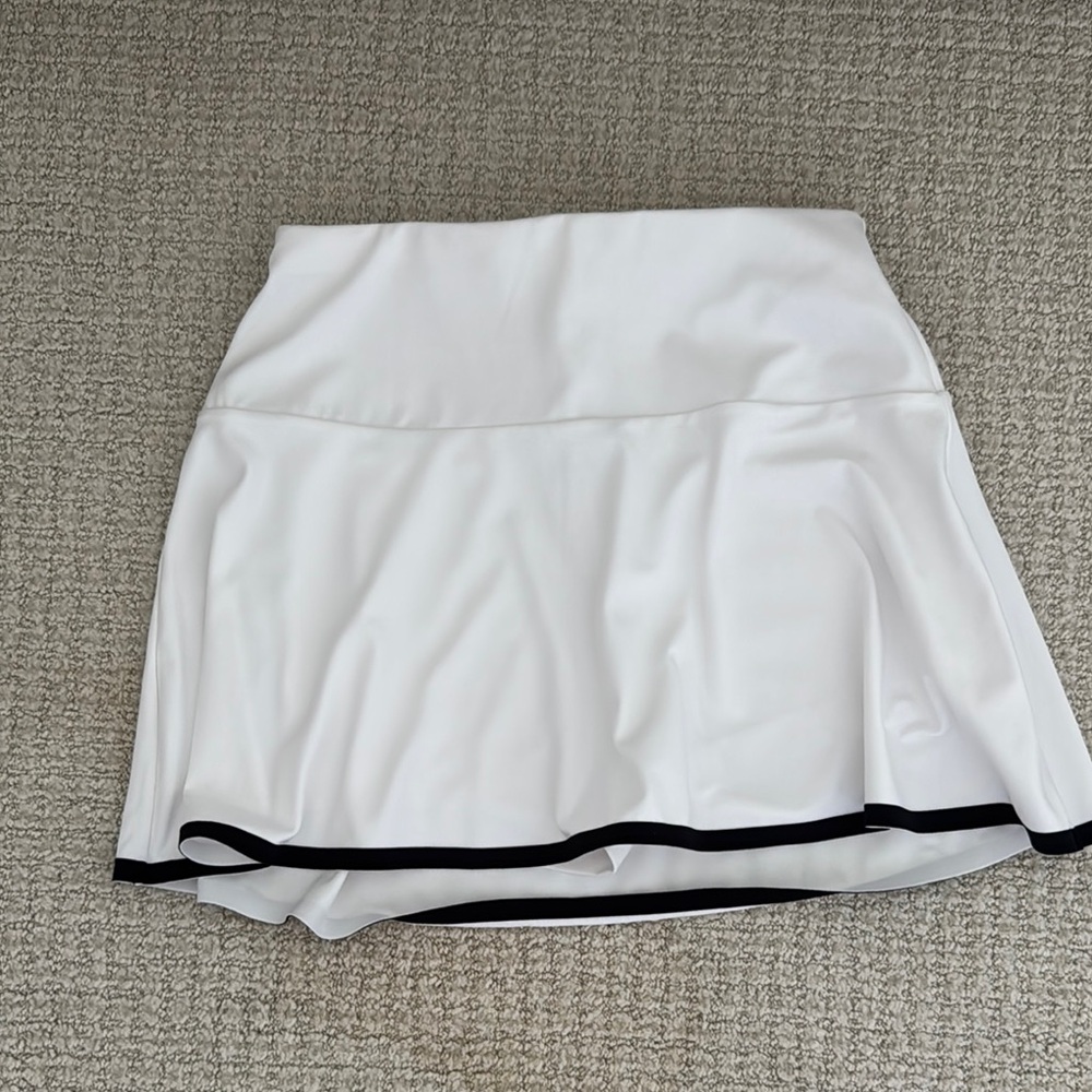 White Skirt with Black Trim